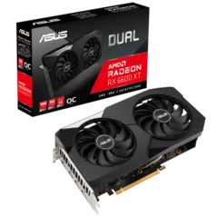 Placa de Vídeo ASUS DUAL Radeon RX 6600 XT, OC, 8GB, GDDR6, FSR, Ray Tracing, DUAL-RX6600XT-O8G