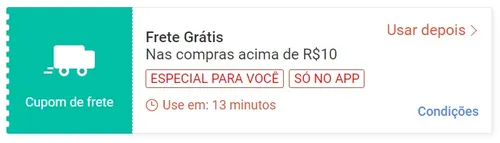 Imagem na descrição da promoção