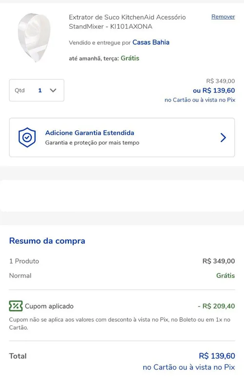 Imagem na descrição da promoção