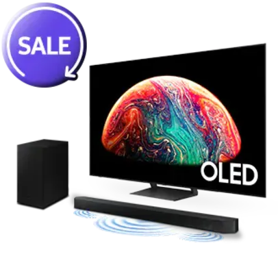 Combo Smart TV 55 polegadas OLED 4K 55S90C + Soundbar  HW-Q600C