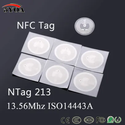 Tag NFC 213 | 10 unidades | R$5,10
