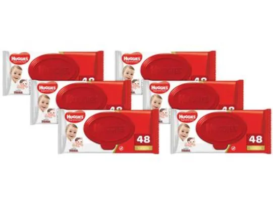 Lenços Umedecidos Huggies Supreme Care - 48 Unidades Cada 6 Pacotes