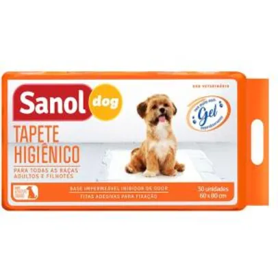 [CLIENTE OURO] Tapete Higiênico Sanol Dog (30 unid.) | Leve 6 pague 4 | R$ 24,39 cada