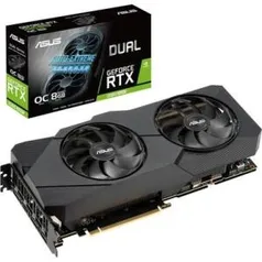 Placa de Vídeo Asus NVIDIA Dual GeForce RTX 2080 Super EVO V2 OC, 8GB, GDDR6 - DUAL-RTX2080S R$4200