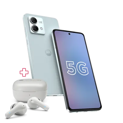 Kit Motorola Moto G84 + Moto Buds 135 - 5G 256GB + 8 GB RAM - Leather  Tela 6,55&quot; Poled Bateria 5000 mAh Azul