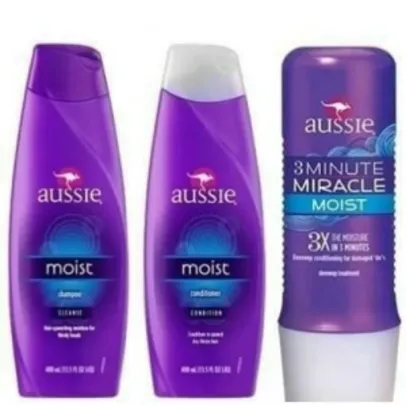 Kit Aussie Shampoo + Mascara + Condicionador
