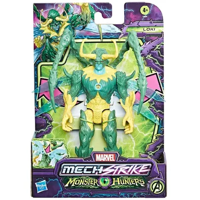 Boneco 15cm Loki Hasbro Mech Strike Monster Hunters F4804