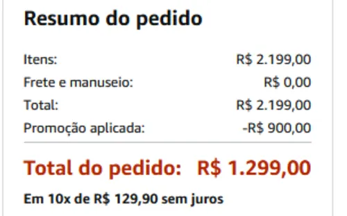 Imagem na descrição da promoção