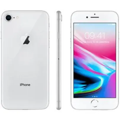 [R$: 1.839 AME] iPhone 8 64GB Prata Tela 4.7" IOS 4G Câmera 12MP - Apple