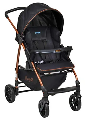 Burigotto Carrinho de Bebê Ecco, Até 15 kg, Preto