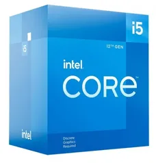 Processador Intel Core i5 12400F, 2.5GHz (4.4GHz Turbo), 12ª Geração, 6-Cores 12-Threads, LGA 1700, Com Cooler, BX8071512400F