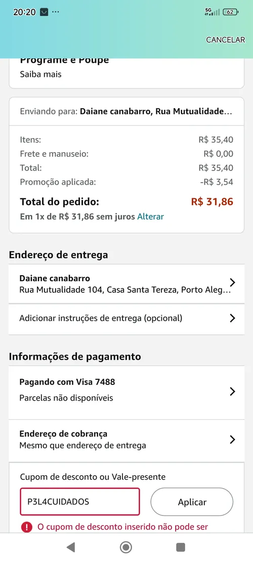 Imagen na descrição da promoção