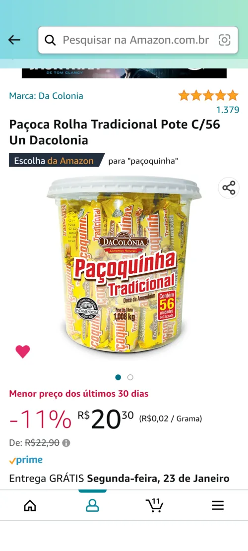 Imagem na descrição da promoção