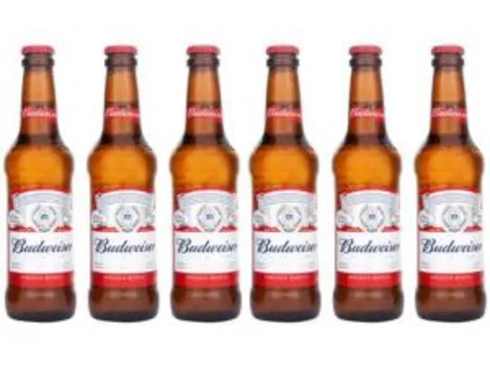 Cerveja Budweiser Lager 6 Unidades - 330ml R$ 19