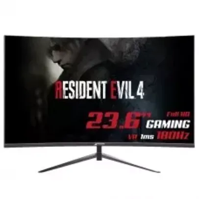 Monitor Gamer SuperFrame Precision, 23.6 Pol, Curvo, Full HD, 1ms, 180Hz, 99% sRGB, FreeSync, HDMI/DP, SFP2415 FHD