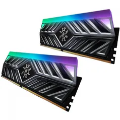 Memória DDR4 XPG Spectrix D41, 16GB (2X8GB), 3200MHz, RGB, Grey, AX4U32008G16A-DT41