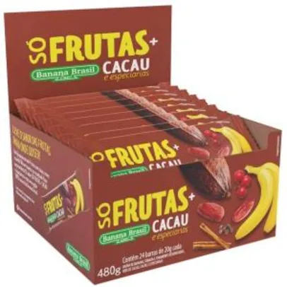 [Prime] Barra Só Frutas e Cacau e Especiarias Banana Brasil R$ 30