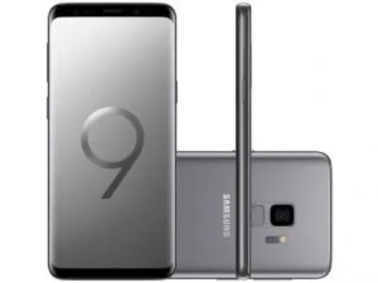 [AME R$ 1.597,00] Smartphone Samsung Galaxy S9 Dual Chip Android 8.0 Tela 5.8" Octa-Core 2.8GHz 128GB 4G Câmera 12MP - Cinza