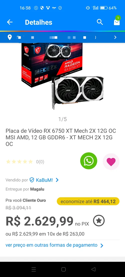 Imagem na descrição da promoção