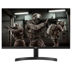 Monitor Gamer LG 23,8 24ML600M-BAWZ LED Full HD HDMI D-SUB Ajuste inclinação Preto