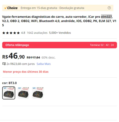 Imagem na descrição da promoção