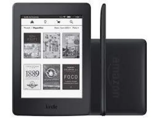 Novo Kindle com tela sensível ao toque e Wi-Fi , 8a. Geração - R$219
