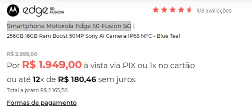 Imagem na descrição da promoção