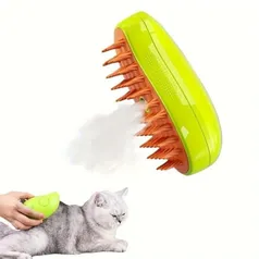 Escova Para Gatos A Vapor 3 Em 1 Pente Stea-Autolimpante Escova Vaporizador Pente de Remoção de Pelos Cães E Gatos (1 unidade)