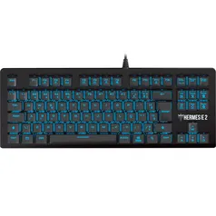 Teclado Mecânico Gamer Gamdias Hermes E2 Led Blue, Switch Blue, ABNT2, HERMES E2 BLUE BR/BLUE