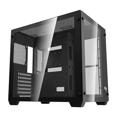 Gabinete Gamer Aigo DarkFlash C285, Lateral de Vidro, Preto, C285-BK