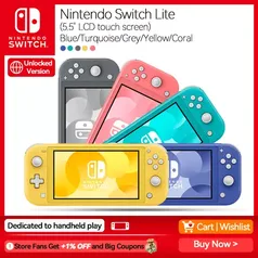 Nintendo switch lite 5.5 polegada lcd 32gb armazenamento