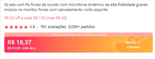 Imagem na descrição da promoção