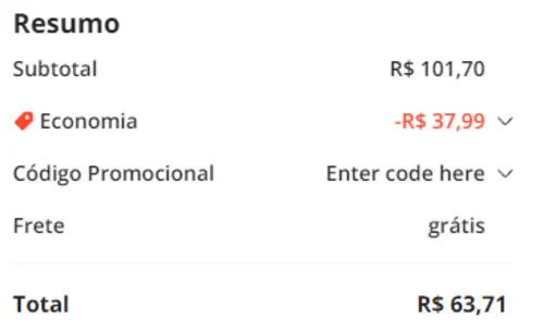 Imagem na descrição da promoção