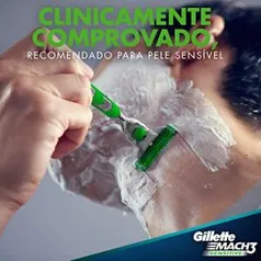 Carga para gillette mach3 sensitive com 20 unidades