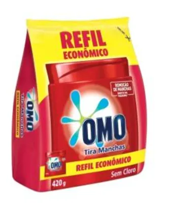 [Usuários selecionados/1° compra] Refil econômico tira manchas omo 420g