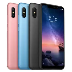 Xiaomi Redmi Note 6 Pro Versão Global 6,26 polegadas 4GB 64GB Snapdragon 636 Octa núcleo 4G Smartphone - Azul