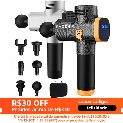 Massageador muscular Lcd pistola phoenix a2 | R$ 419