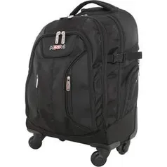 [Shoptime] Mochila Executiva Moovi Com Rodas 360° Preta - R$130