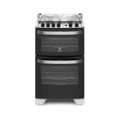 Fogão com Porta Full Glass e Duplo Forno 56DAB - Bivolt - R$1181