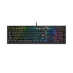 Teclado Mecânico Gamer Corsair K60 RGB Pro, Low Profile, Switch Cherry Mx Speed, US, USB Preto - CH-910D018-NA