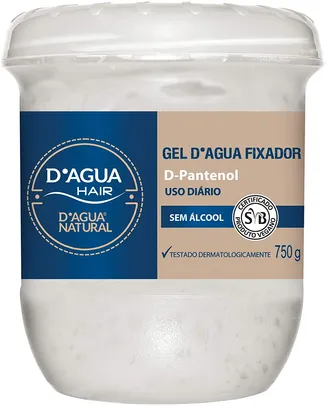 Gel D'agua Fixador, D'agua Natural, 750 g R$24