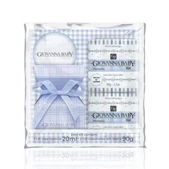 Kit Giovanna Baby Blue Colônia 20ml + Sabonete em barra 90g 2 Unidades + Nécessaire | R$ 12