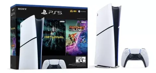 Console Edição Digital Sony Playstation 5 Ps5 Slim de 1 TB para console Ratchet & Clank Rift Apart  Returnal