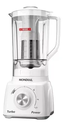 Liquidificador portátil Mondial Turbo Power L-99 2.2 L branco e cinza com jarra de san 127V