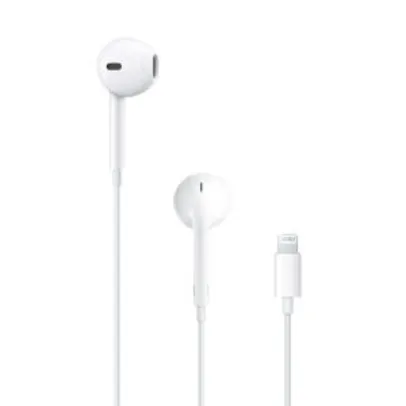 Apple EarPods com conector Lightning | R$20