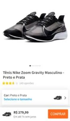 Tênis Nike Zoom Gravity Masculino e Feminino R$ 280