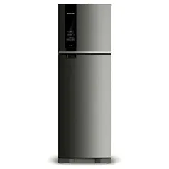 Geladeira Brastemp Frost Free Duplex 400 litros cor Inox com Freeze Control - BRM54HK - 220V