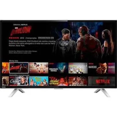 Saindo por R$ 714: [Cartão Americanas] Smart TV LED 32'' Toshiba 32L2600 HD com Conversor Digital 3 HDMI 2 USB Wi-Fi | R$ | Pelando