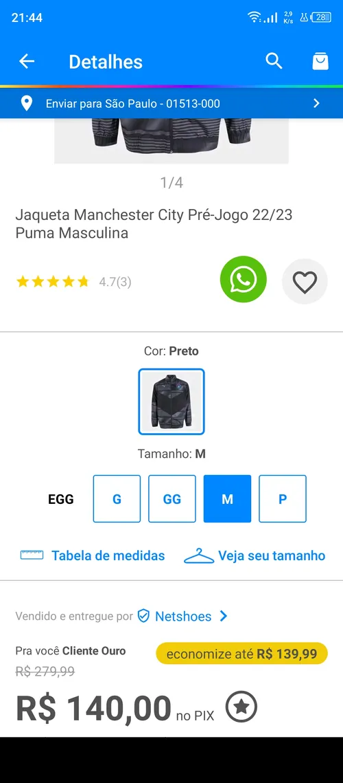 Imagem na descrição da promoção