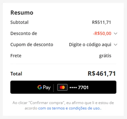 Imagem na descrição da promoção